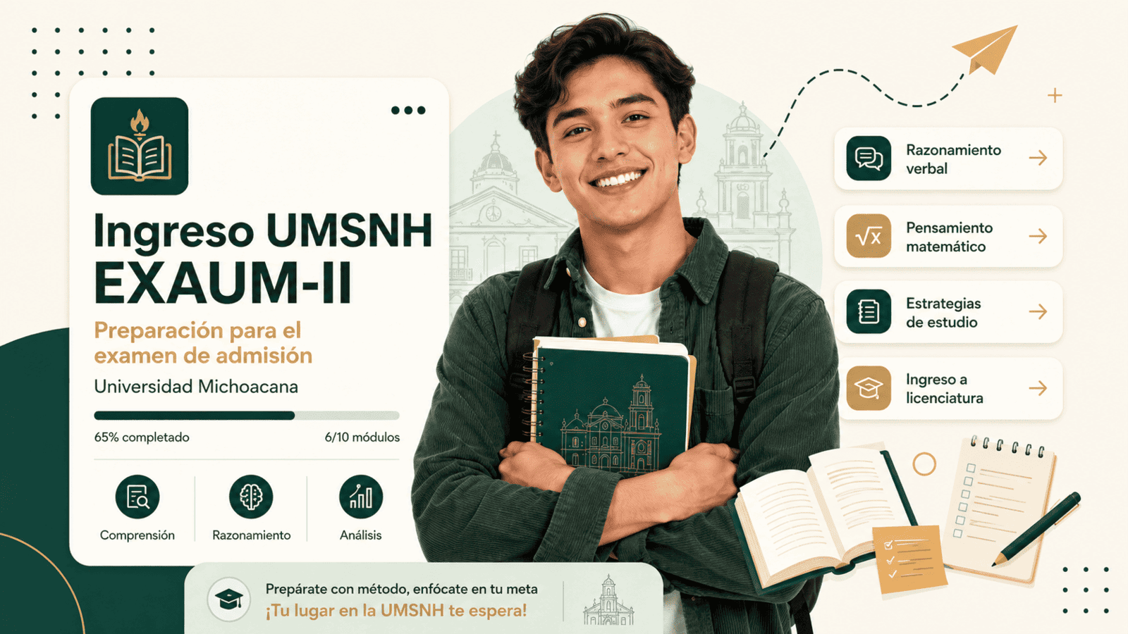 Curso de Ingreso UMSNH EXAUM-II Crece MX